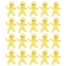 20Pièces Petits Bébés Plastiques Jaunes Pour Décorations De Fête