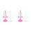 12Pcs Stable Plastic Doll Display Rack with Colorful Design 1