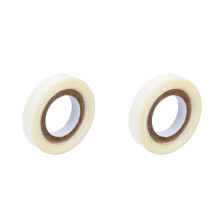 2Rouleauxrubanadhésiflaceblancfortadherencedoublesideperruque