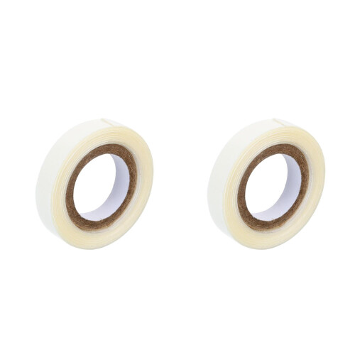 2Rouleauxrubanadhésiflaceblancfortadherencedoublesideperruque