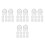48Pièces Protecteurs Port Charge Type-C Transparent PVC Compact Mobile 1