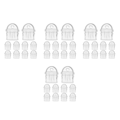 48Pièces Protecteurs Port Charge Type-C Transparent PVC Compact Mobile