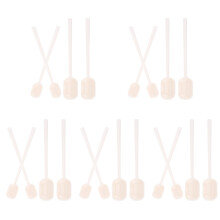 20Pièces Ensemble Mini Scoops Blanches En Pour Poudre Grains