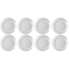 8Pièces Plats À Sauce En Verre Transparent Pour Dip Condiments