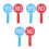 6Pcs Foam Board Classroom Voting Paddles Yes No Teacher Response Tools 1