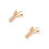2Pcs Tea Making Tool Kit Golden Copper Cylinder Chinese Kung Fu Set 1