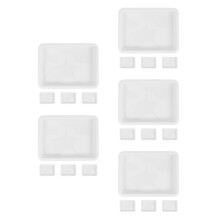 20Pcs Large Plastic Lab Trays White Durable Chemical Containment Trays