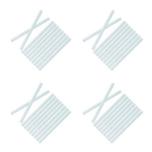 200Pcs User-Friendly Hot Glue Sticks Resin Adhesive Sky-Blue for Home