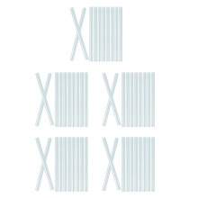 250Pcs Sky-Blue Hot Melt Glue Sticks Resin Adhesive for DIY Crafting