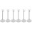 6Pcs Stable White Doll Stand Support Adjustable PVC Figure Display 1