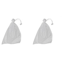 200Pcs White Nursery Bags Fabric Pots for Garden Plants
