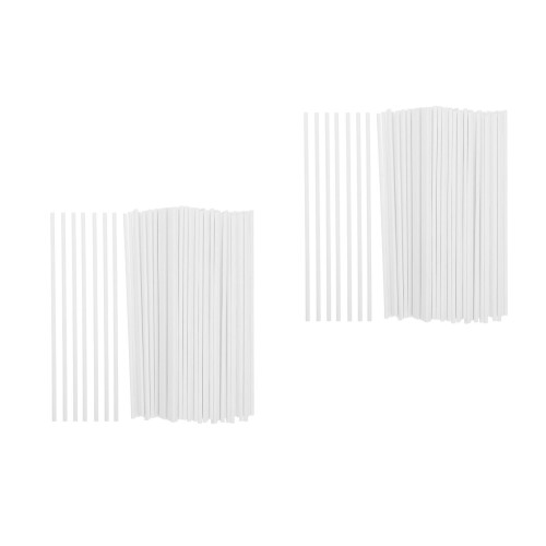 200Pcs White Paper Lollipop Sticks for Baking Candy Making Cake Pops