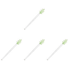 4St Premium Groene Cocktail En Koffie Roerstokjes Voor DIY En Bar