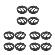 12Pcs Black Plastic Speaker Grill Covers Car Audio Protective Mesh