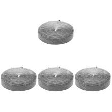 4Pcs Black Wool Stove Door Rope Seal Gasket for Wood Burning Stove
