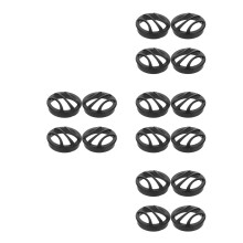 16Pièces Grille Protection Tweeter Noir Plastique