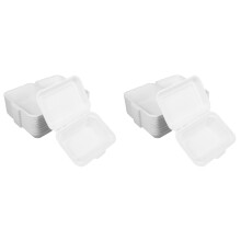 100St Duurzame Witte Papieren Afhaalvoedseldozen Wegwerp