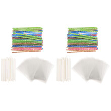 2Sets Lollyzakjes En Stokjes Set Voor Duurzame Snoepverpakking