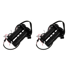 2Pairs Heated Motorcycle Handlebar Grips Black Waterproof Dustproof
