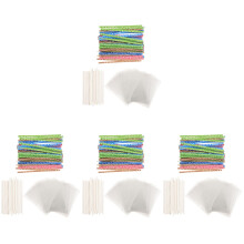 4Sets Colorful Lollipop Bags and Sticks Kit for Kids Party Treats