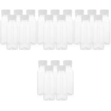 20Pièces Bouteilles Transparentes Pour Jus Bouchons