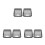 6Pcs Waterproof Black Outlet Covers for Wall Sockets Easy Peel Stick 1