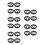 20Pcs Car Speaker Mesh Grill Cover Plastic Black Universal 1