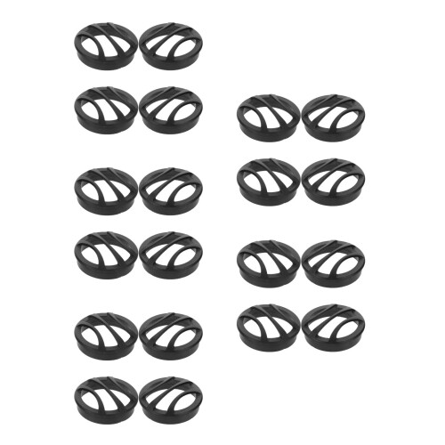 20Pcs Car Speaker Mesh Grill Cover Plastic Black Universal