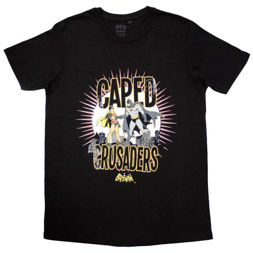 Dc Comics (L, ) Batman Caped Crusaders T Shirt Black