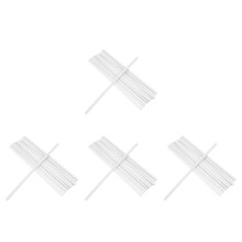 40Pcs Clear Report Cover Sliding Bars for Document Folders and Files