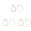 48Pièces Accessoires Cordes Lyre Multicolores Kit Remplacement Solide 1