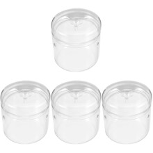 4Pcs Small Glass Terrarium Jars Transparent for DIY Succulent Plants