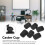 6pk Non-Slip Rubber Caster Cups 6