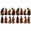 2 Sets Nail Samples Sticks Round Zither Card Finger Pick Protectors 1