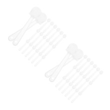 40Pcs Clear Plastic Fan Handles for Fan and Craft Use