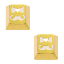 2Pcs Yellow Aluminum Esc Key Caps for Gaming Mechanical Keyboard Pc