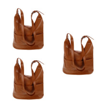 3Pièces Sac À Main PU Clair Vintage Multifonction