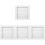4Pcs Plastic Louvered Dryer Vent Covers White Exterior Vent Protection 1