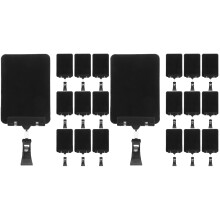 20Pcs Black Writable Price Display Holders for Store Shelves