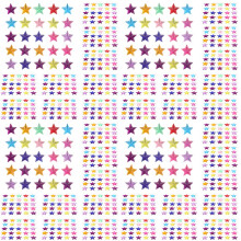 40Feuilles Autocollants Étoiles Strass Acryl Multi-Couleurs Décor DIY
