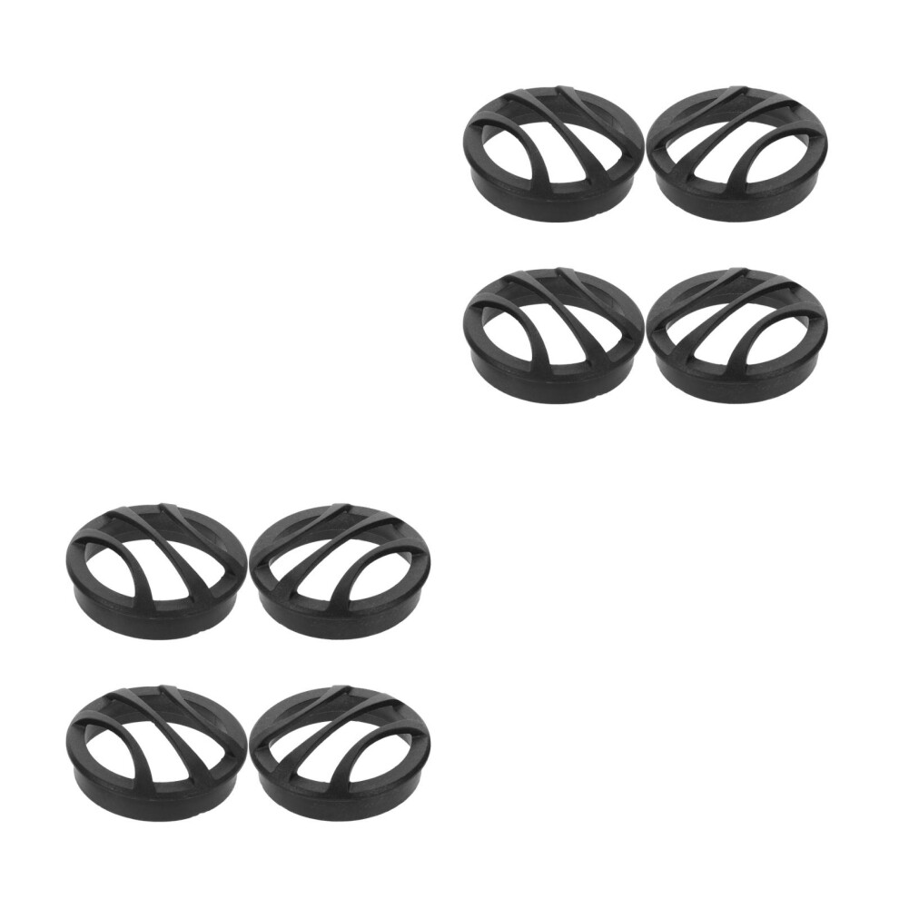 8Pcs Plastic Speaker Grill Cover Car Audio Mesh Protective Cover Black 032203367932