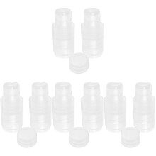 8Sets Clear Pet Plastic Bottle Lids for Honey Jam and Sauce Storage