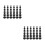 2Sets Flexible Black Rubber Grommets Quick-Install Wire Hole Plugs Kit 1