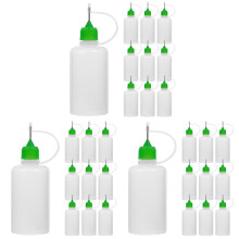 36Pcs Small Bottles with Fine Tip for Craft and Studio Use