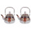 2Pcs Retro Enamel Tea Kettles Practical Water Boiling Pots Multicolor 1