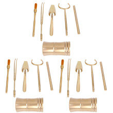 3Pcs Assorted Color Tea Ceremony Tool Set for Chinese Gong Fu Tea
