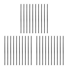 30Pcs Black Pom Craft Rods High Strength Plastic Dowel Sticks
