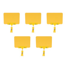 40Sets Yellow Waterproof Retail Price Tag Clips for Supermarket Use