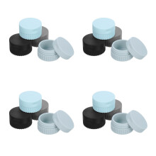 16Pcs Assorted Color Silicone Travel Essentials Jar with Lid for Pills