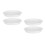 4Pcs White PP Bird Feeding Water Bowls Replacement Outdoor Bowls 1